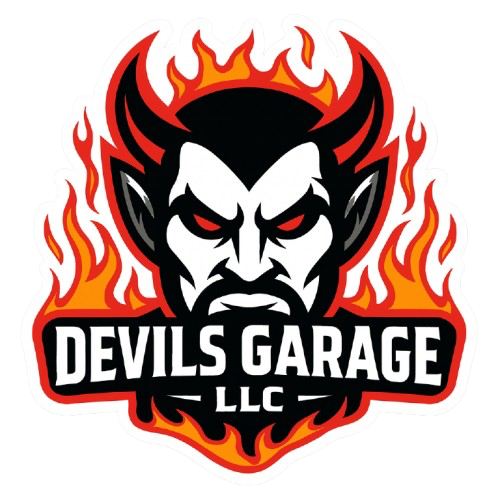 Devils Garage Flame Edition Sticker